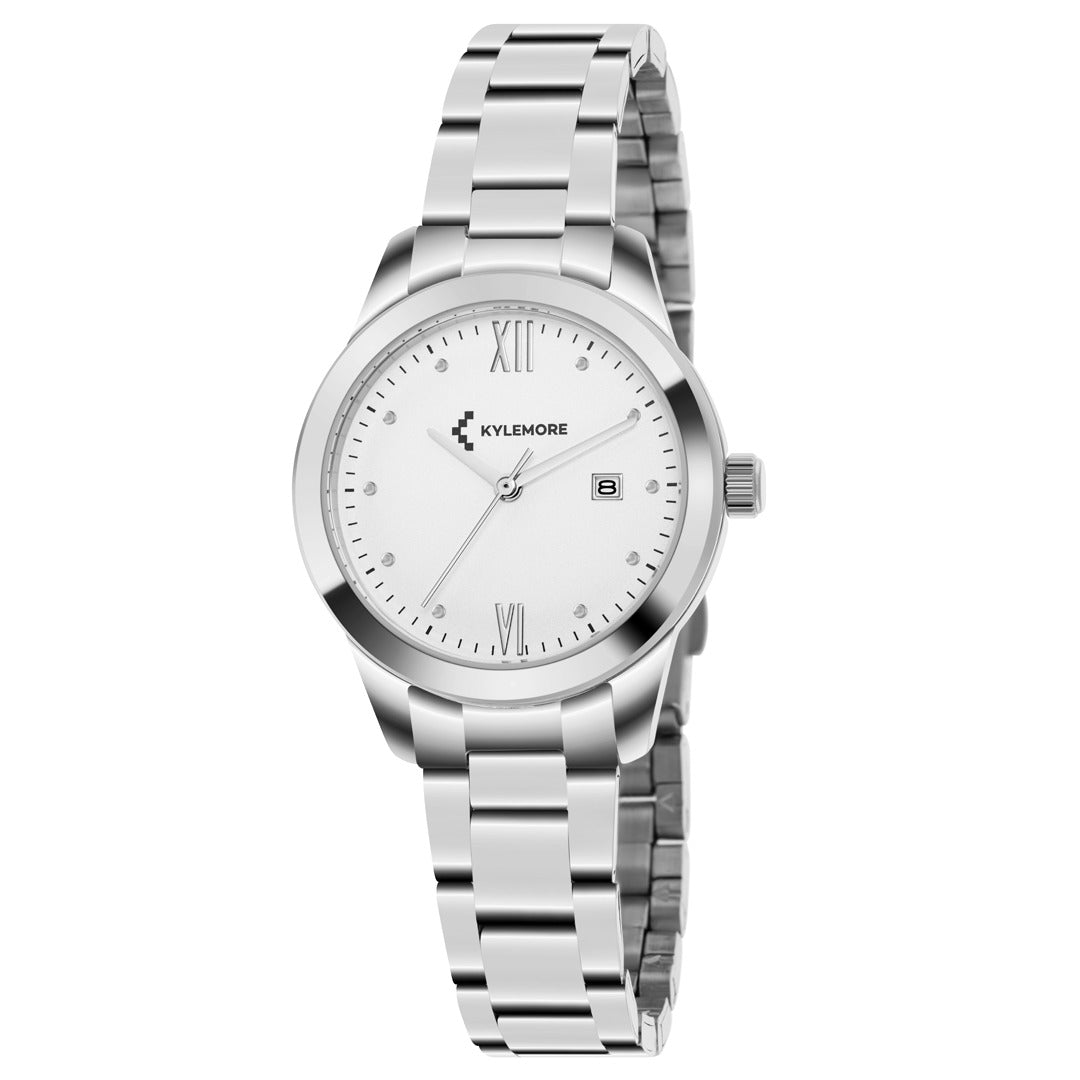 Kylemore Women's Quartz Watch with Silver White Dial - KM-1036B