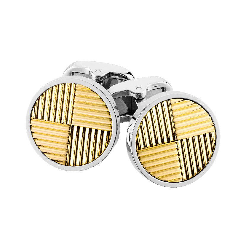 Kylemore Silver and Yellow Gold Cufflinks - KMC-0002