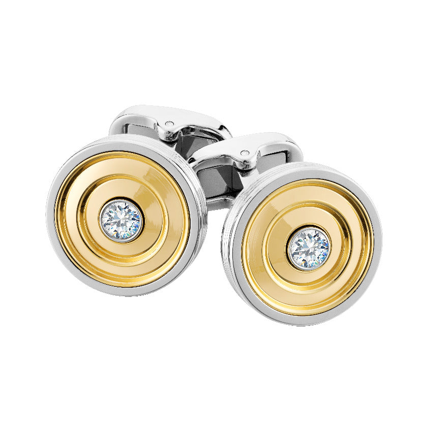 Kylemore Silver and Yellow Gold Cufflinks - KMC-0009