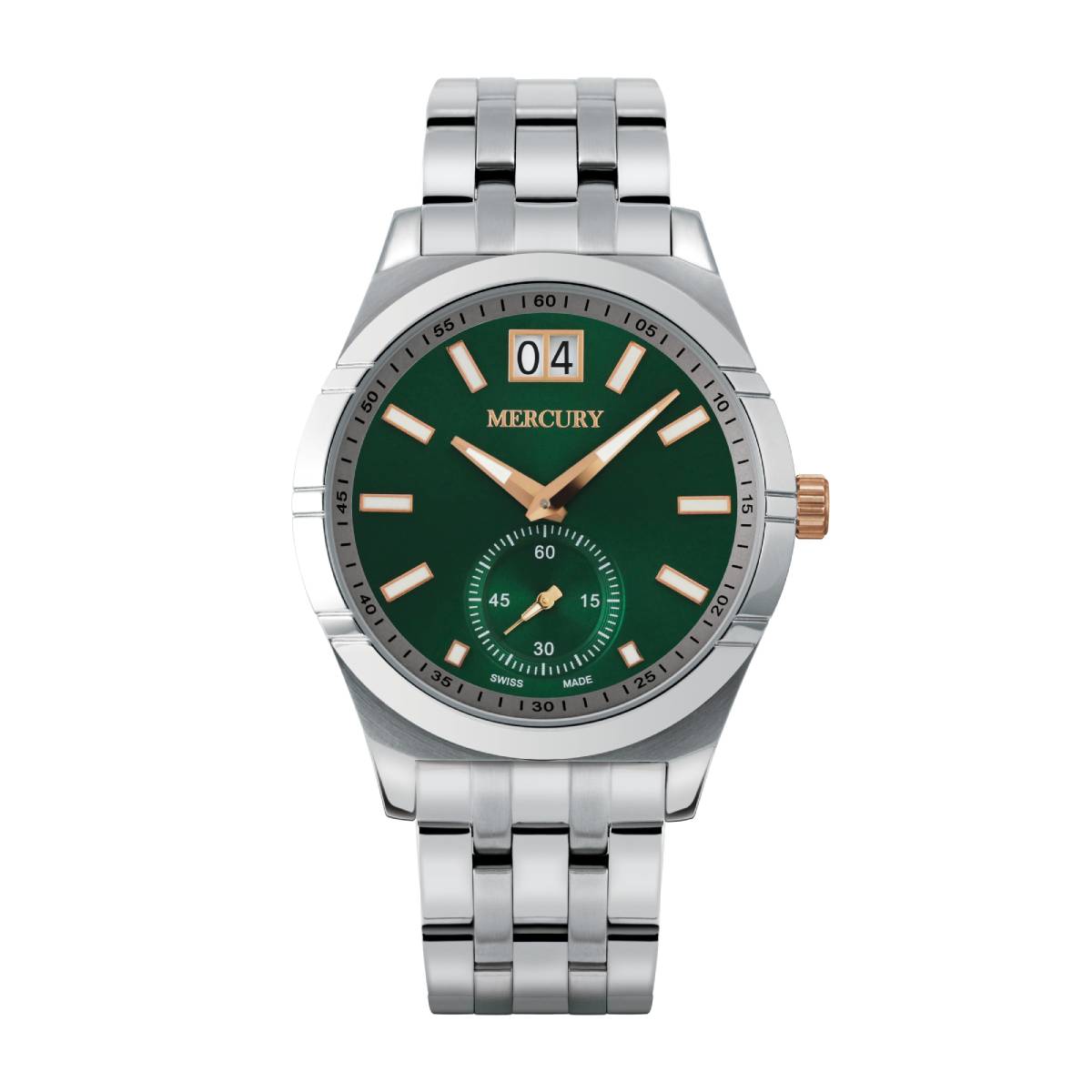 Mercury Men's Swiss Quartz Watch with Green Dial - MER-0002