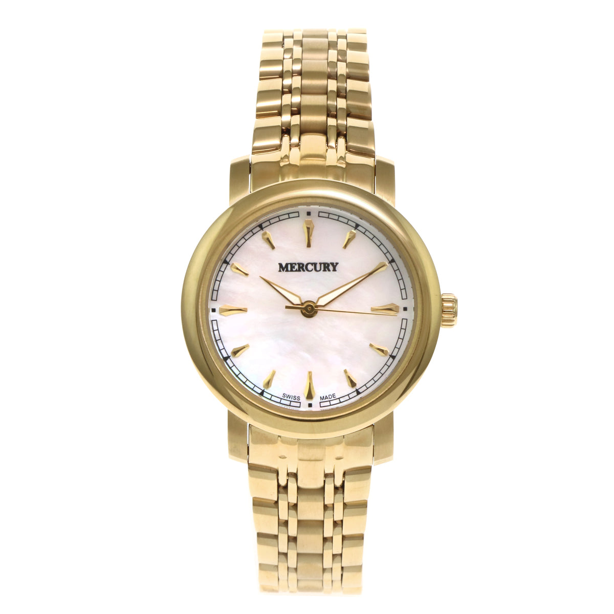 Mercury Women's Swiss Quartz Watch with Pearly White Dial - MER-0003