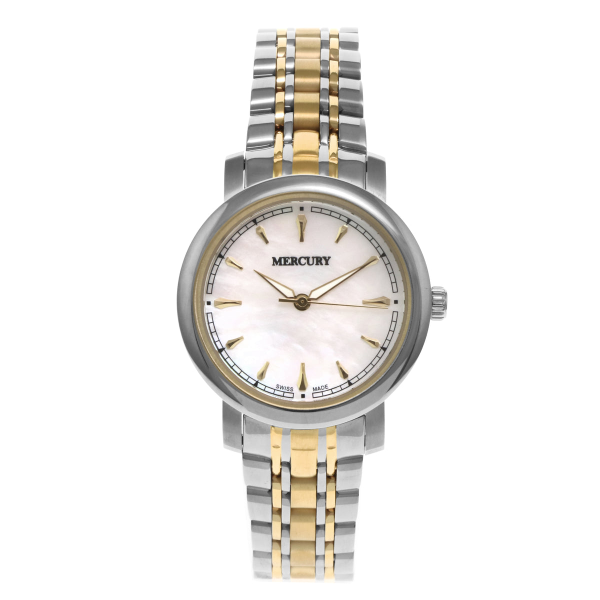 Mercury Women's Swiss Quartz Watch with Pearly White Dial - MER-0004