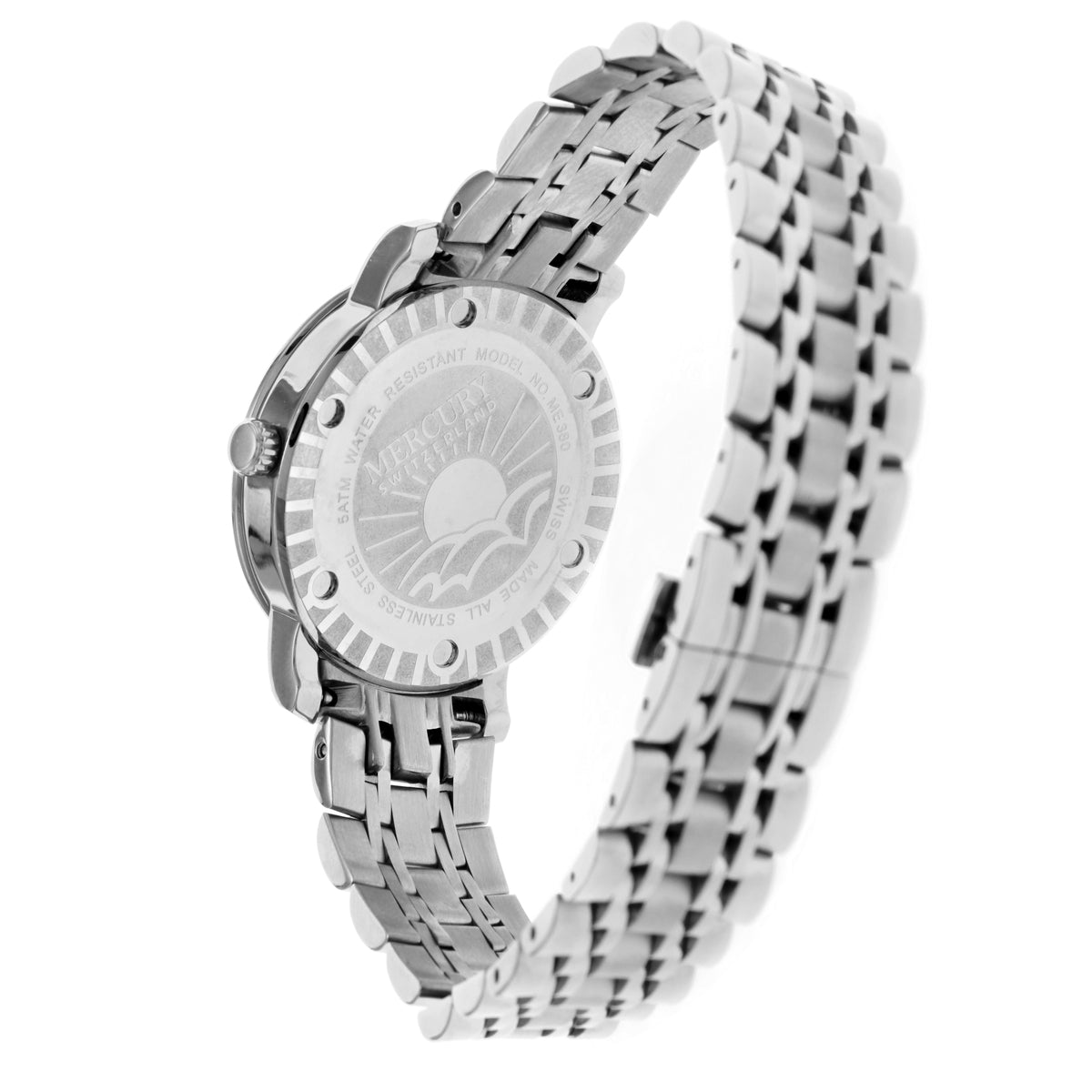 Mercury Women's Swiss Quartz Watch with Pearly White Dial - MER-0005