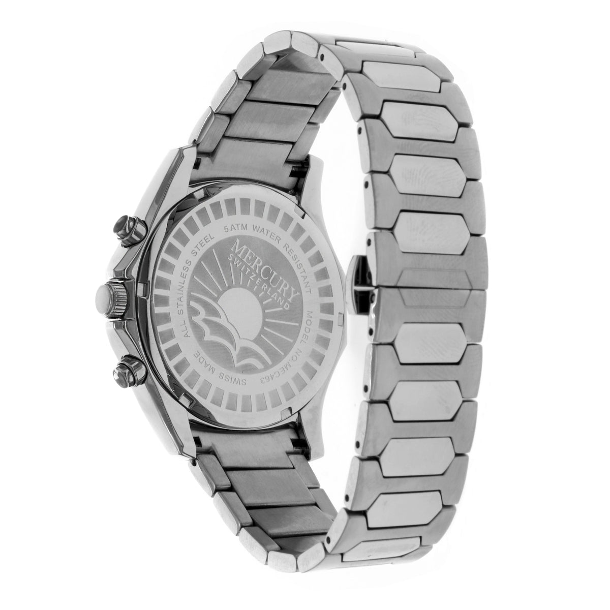 Mercury Men's Swiss Quartz Watch with Black Dial - MER-0013
