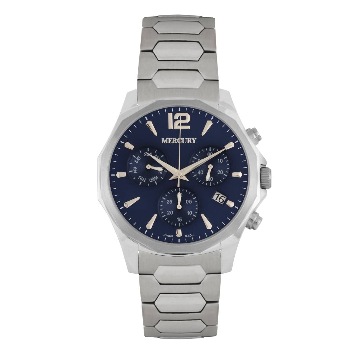 Mercury Men's Swiss Quartz Watch with Blue Dial - MER-0014