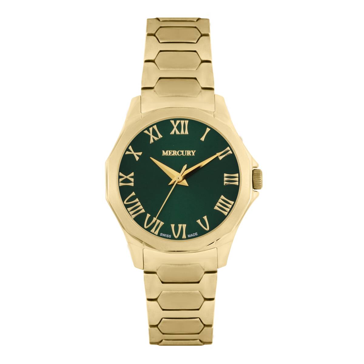 Mercury Women's Swiss Quartz Watch with Green Dial - MER-0016