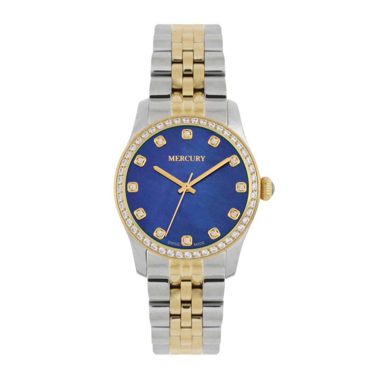 Mercury Women's Swiss Quartz Watch with Blue Dial - MER-0025