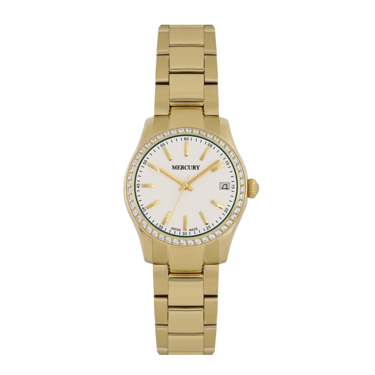 Mercury Women's Swiss Quartz Watch with White Dial - MER-0029