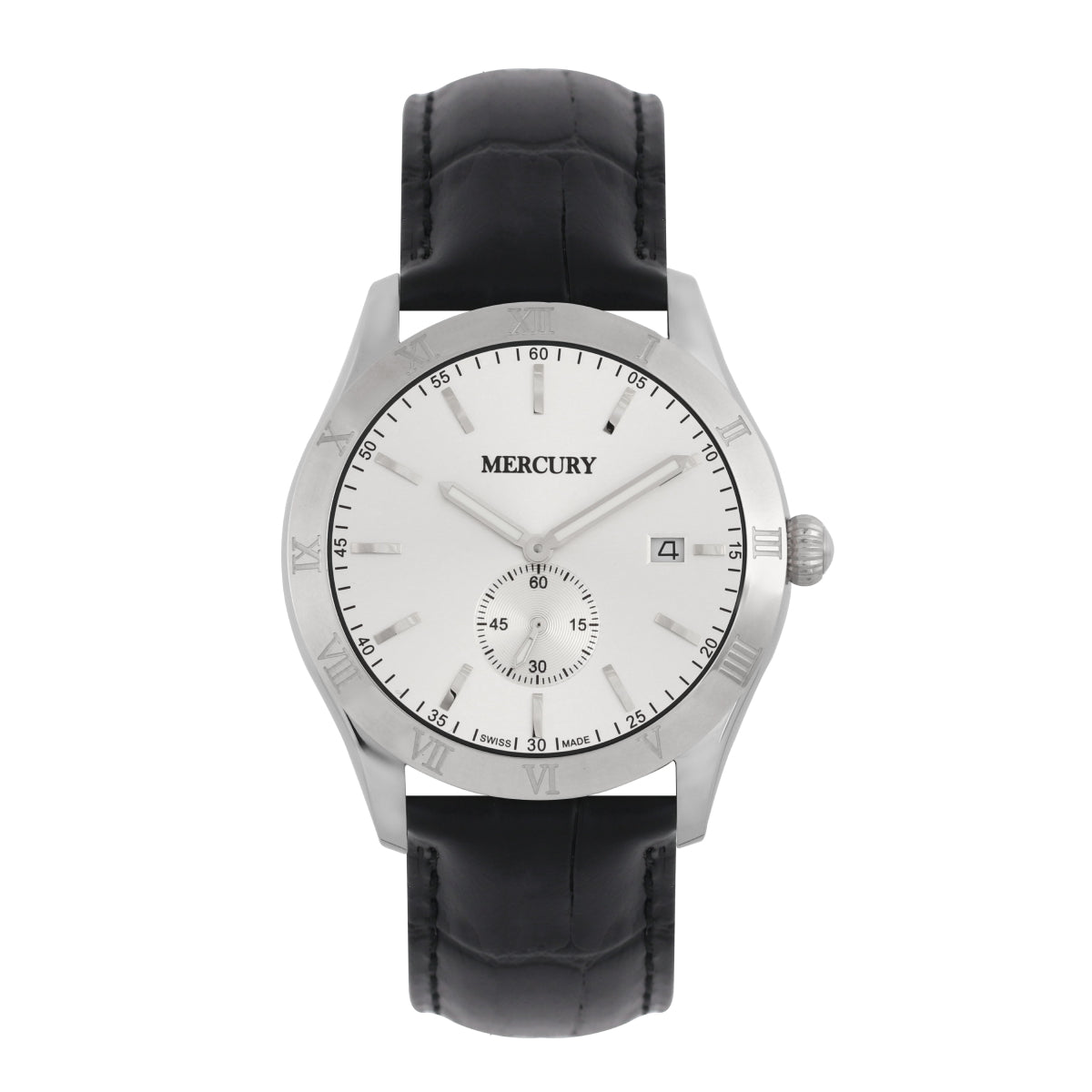 Mercury Men's Swiss Quartz Watch with White Dial - MER-0050