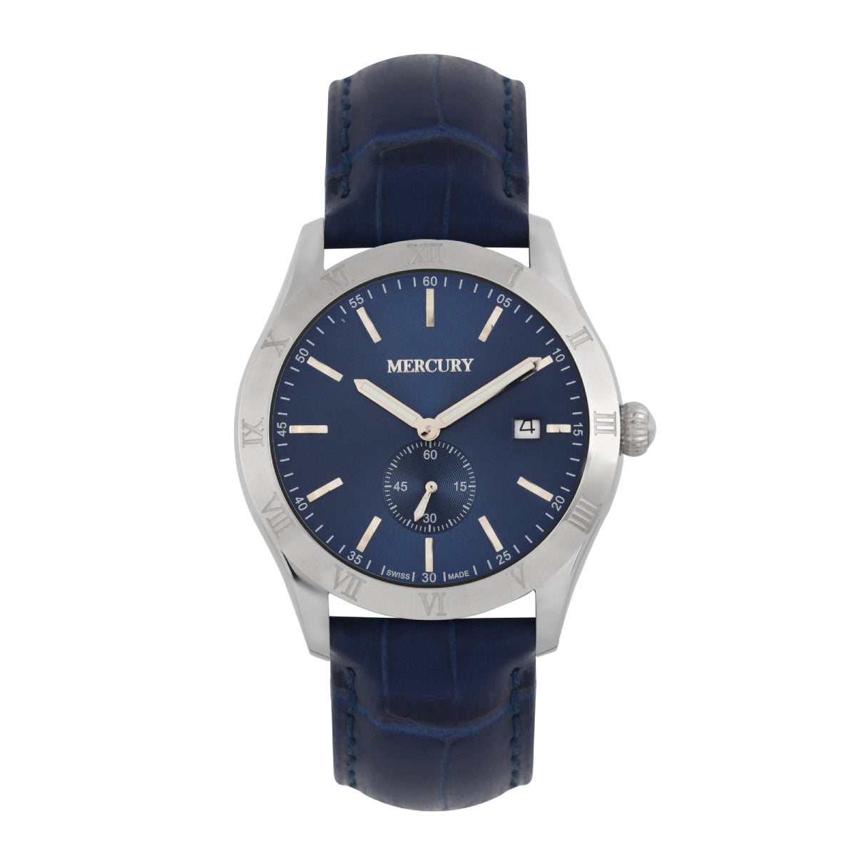 Mercury Men's Swiss Quartz Watch with Blue Dial - MER-0051