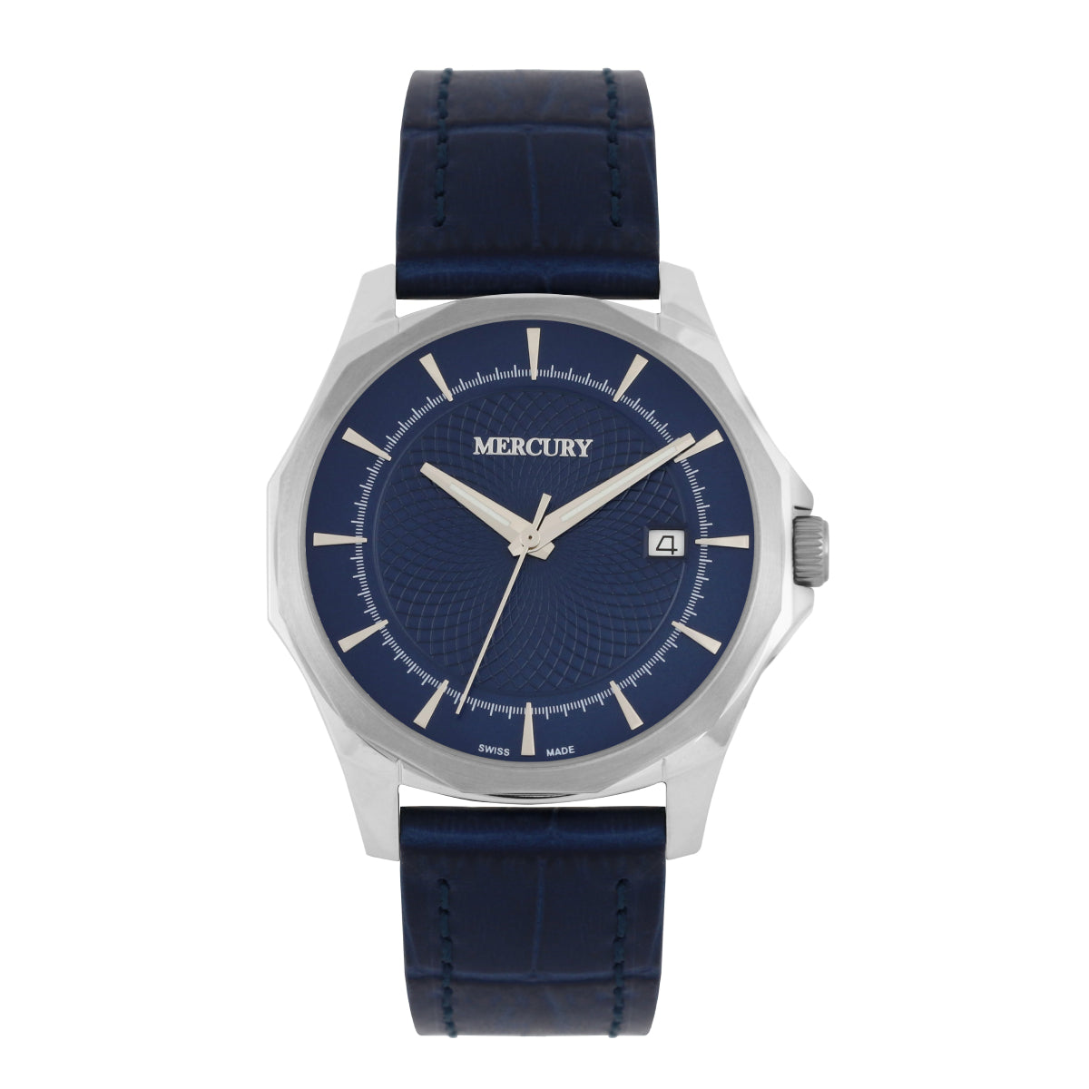 Mercury Men's Swiss Quartz Watch with Blue Dial - MER-0044