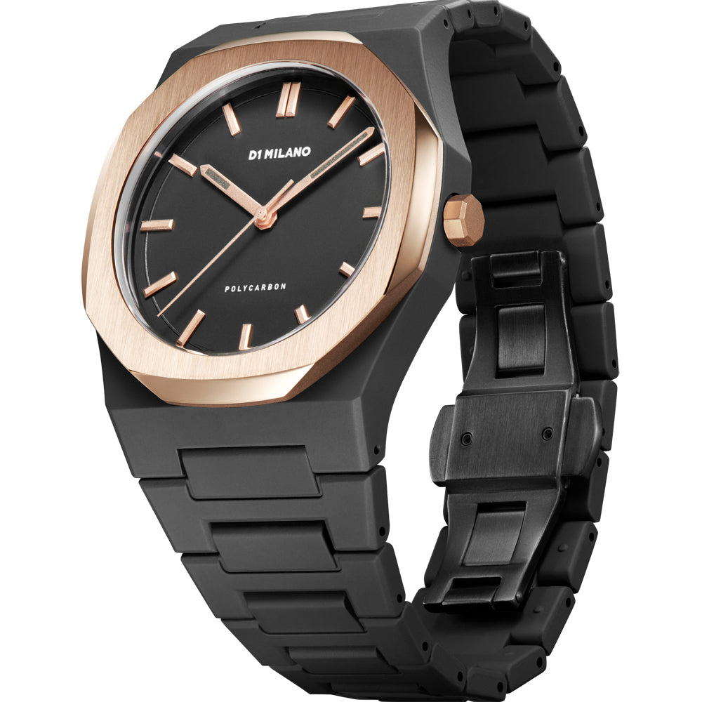 D1 Milano Men's Quartz Watch, Black Dial - ML-0108