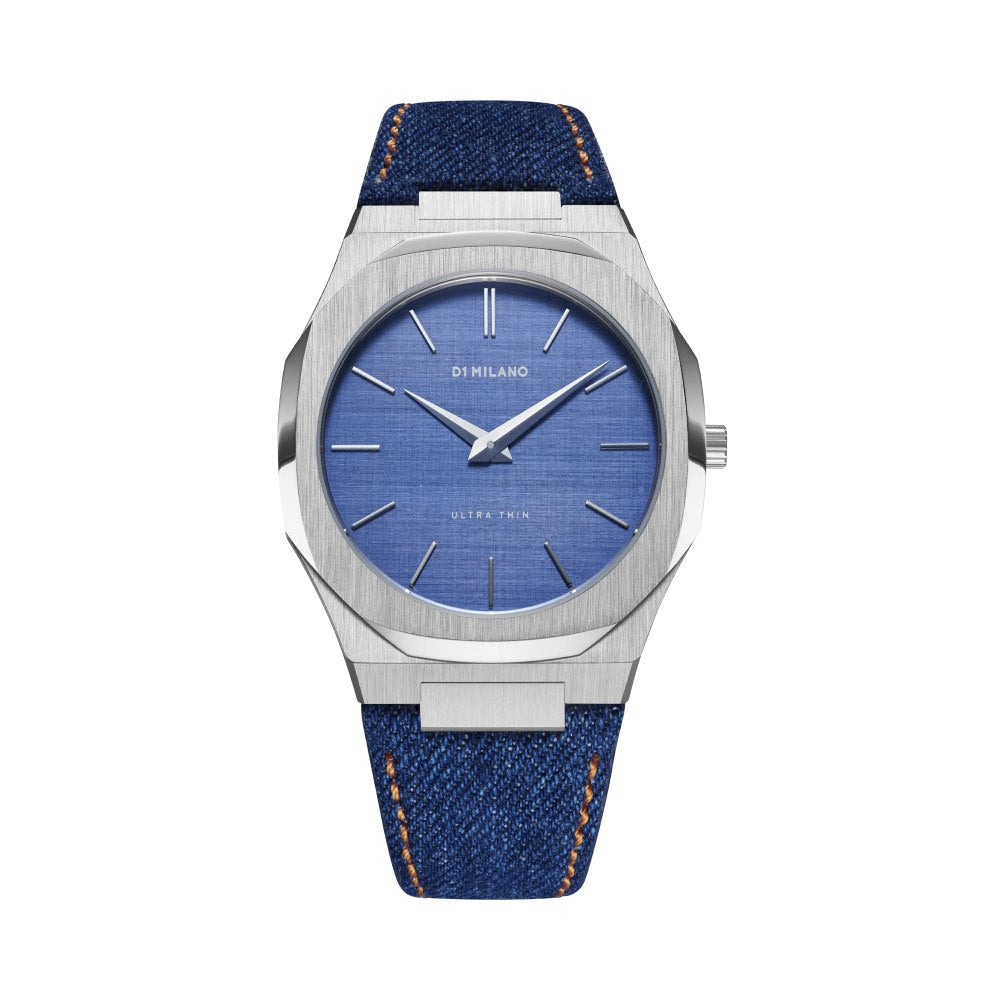D1 Milano Men's Quartz Blue Dial Watch - ML-0153