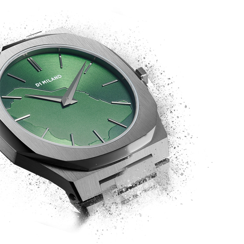 D1 Milano Men's Quartz Green Dial Watch - ML-0166 (LTD.KSA-2020)