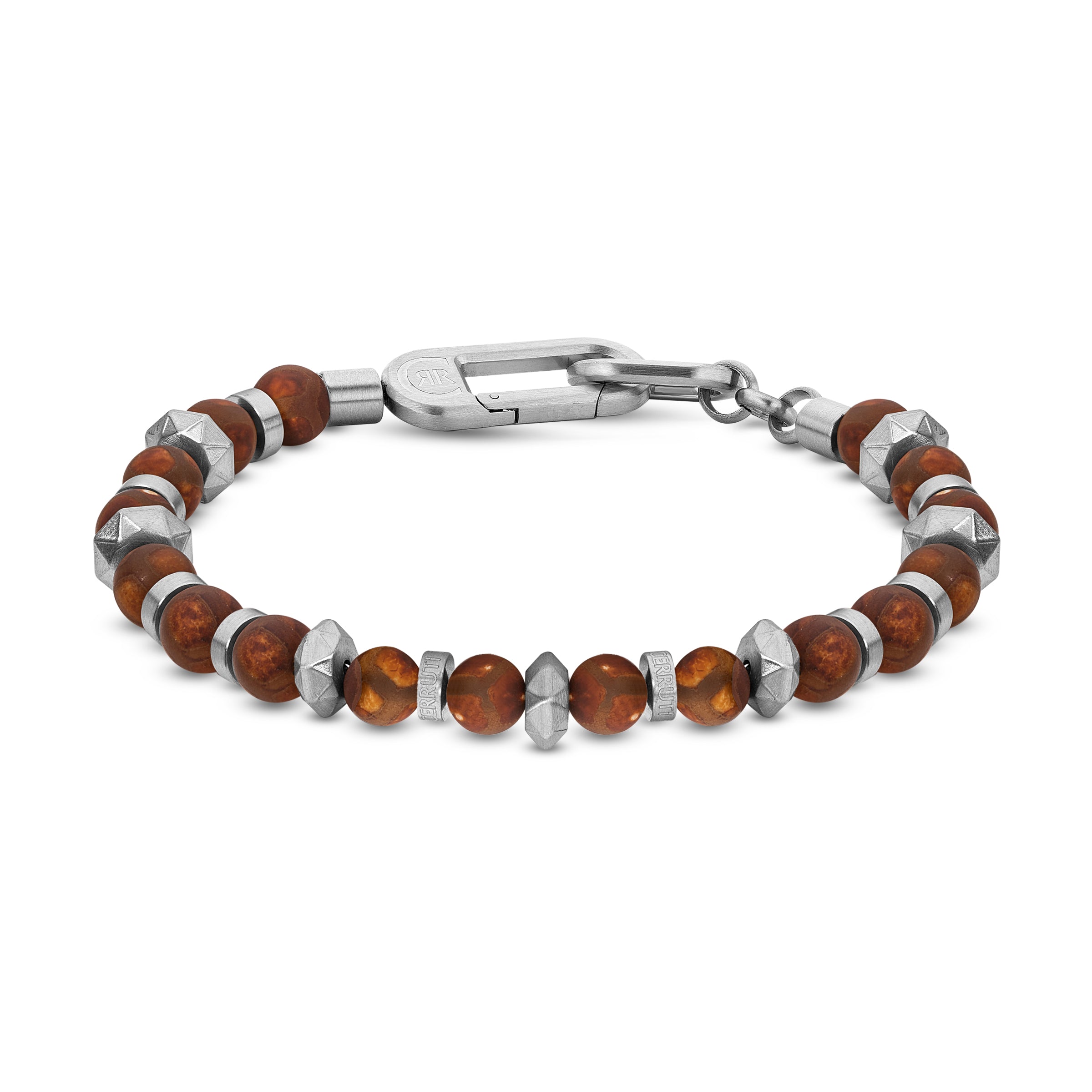 Cerruti Silver and Brown Bracelet for Men - CERBR-0006 – Al Shaya Watches