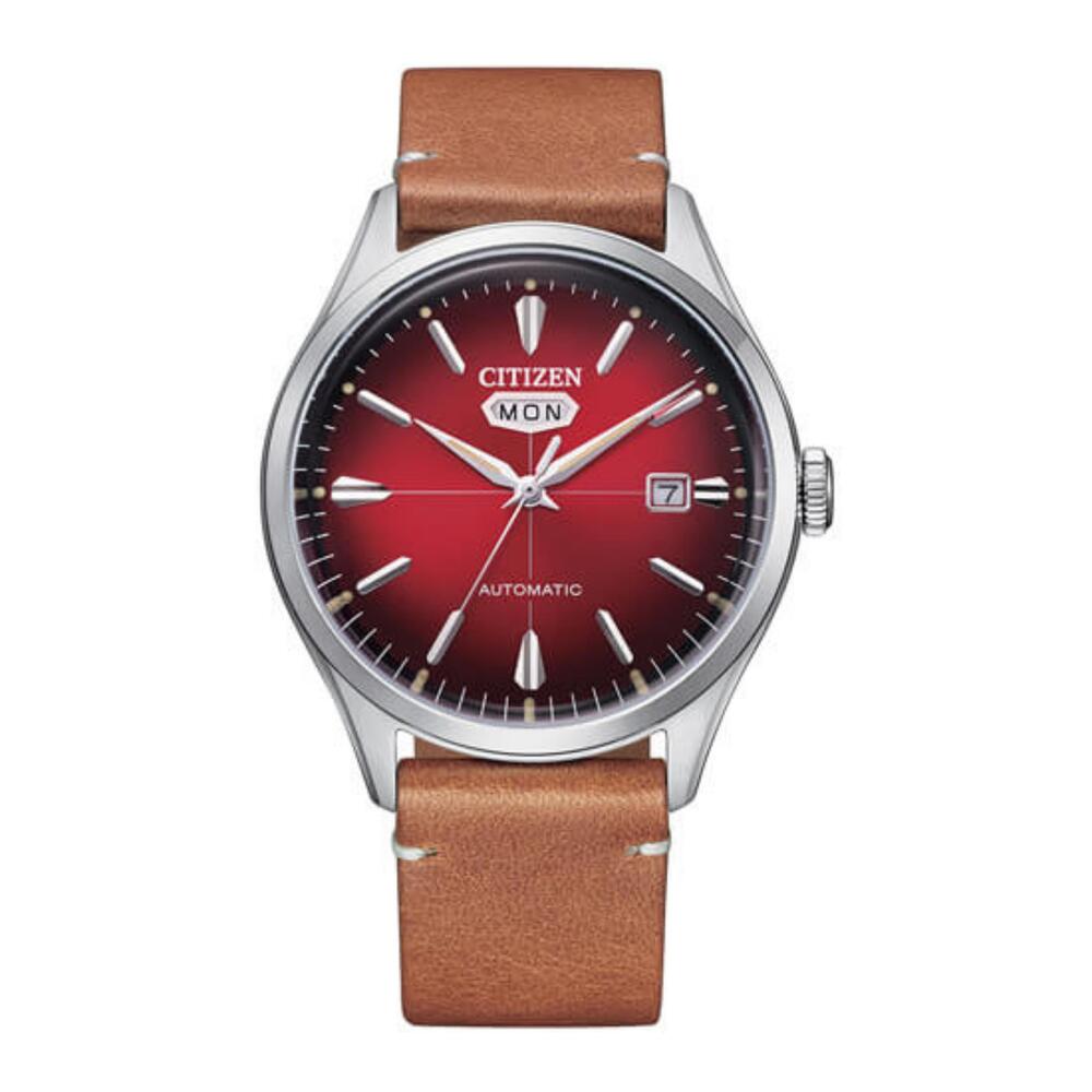 Citizen Men's Automatic Movement Red Dial Watch - NH8390-11X