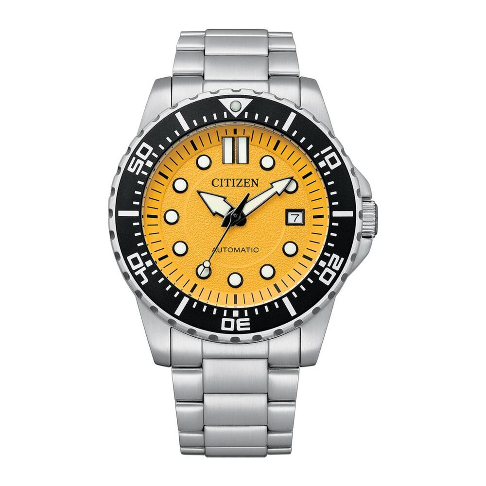 Citizen Men's Watch, Automatic Movement, Yellow Dial - CITC-0045