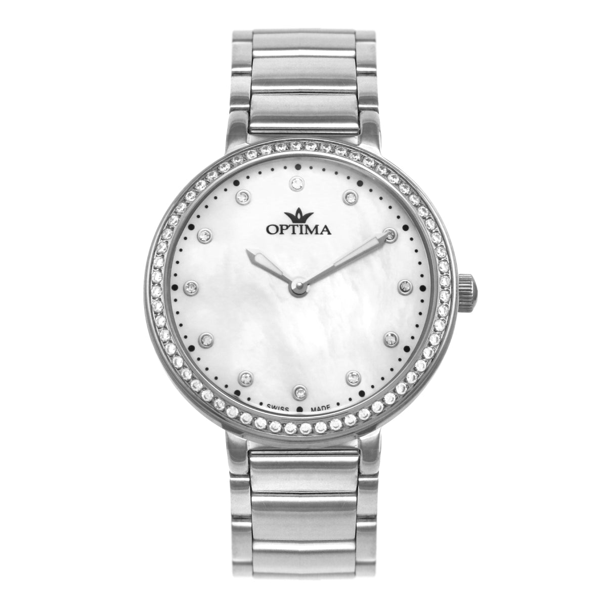 Optima Women's Swiss Quartz Watch with Pearly White Dial - OPT-0031