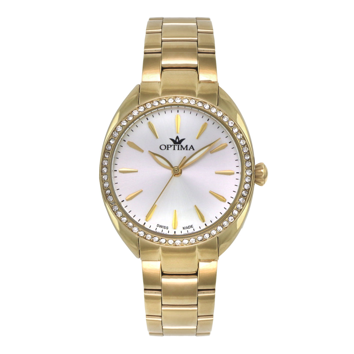 Optima Women's Swiss Quartz Watch with White Dial - OPT-0032