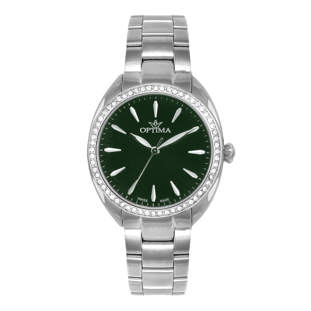 Optima Women's Swiss Quartz Watch with Green Dial - OPT-0035