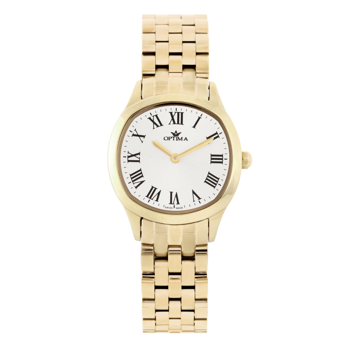 Optima Women's Swiss Quartz Watch with White Dial - OPT-0036