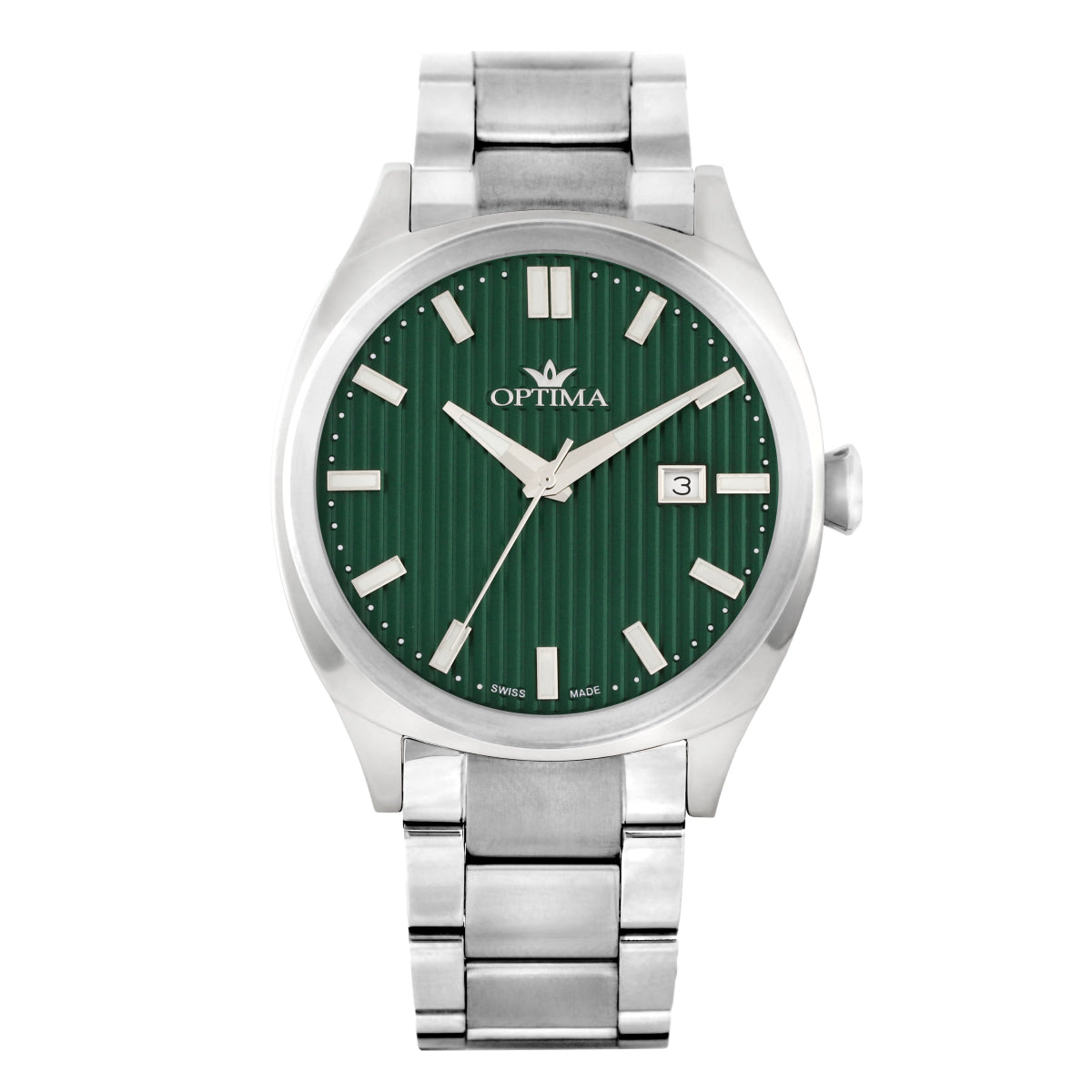 Optima Men's Swiss Quartz Watch with Green Dial - OPT-0049