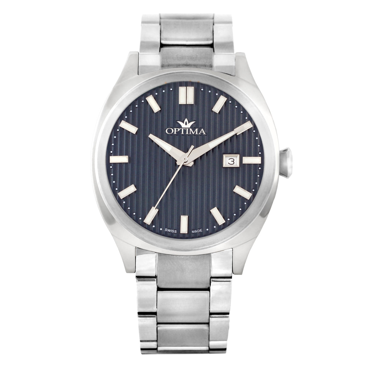 Optima Men's Swiss Quartz Watch with Blue Dial - OPT-0050