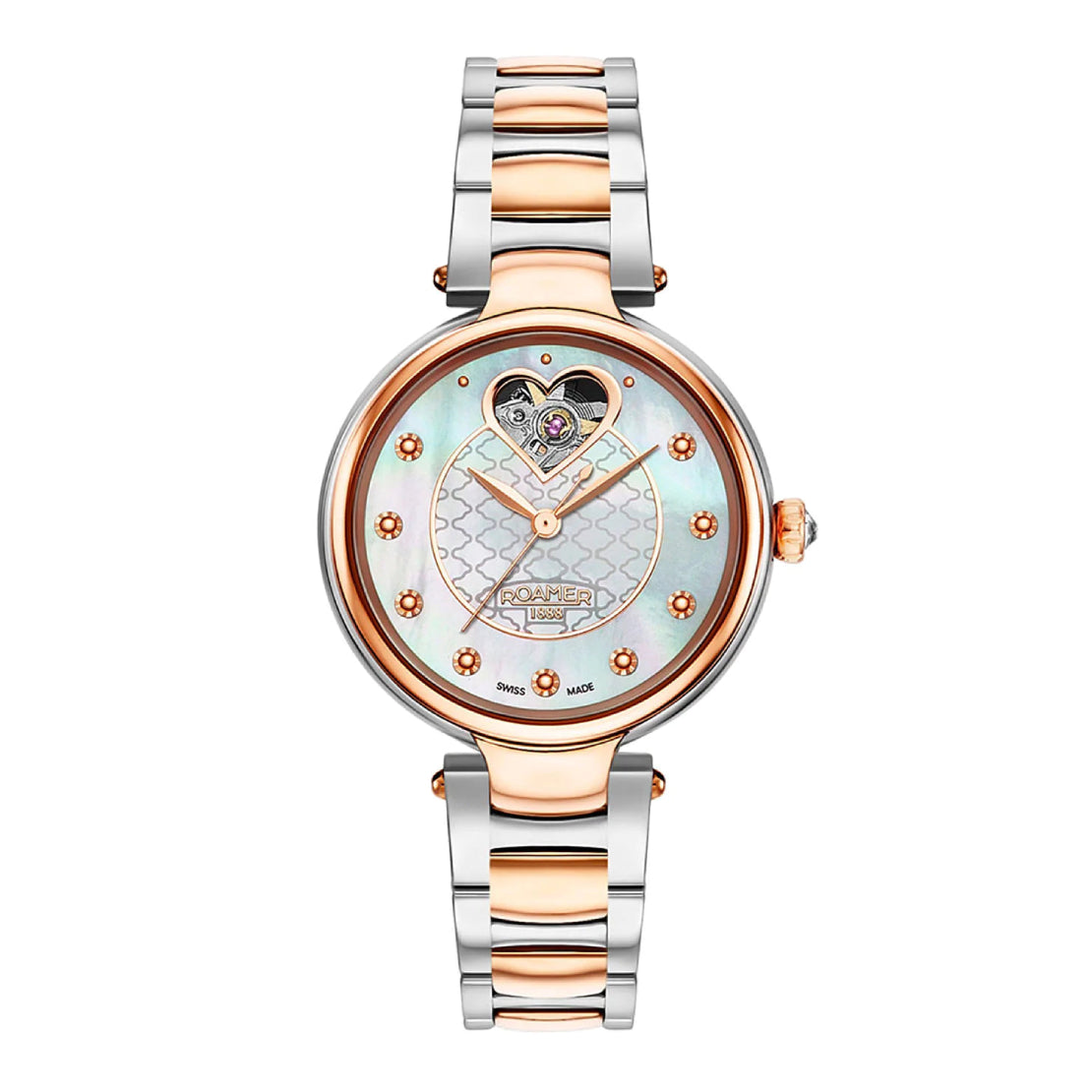Romer Ladies Automatic Movement White Dial Watch - ROA-0087