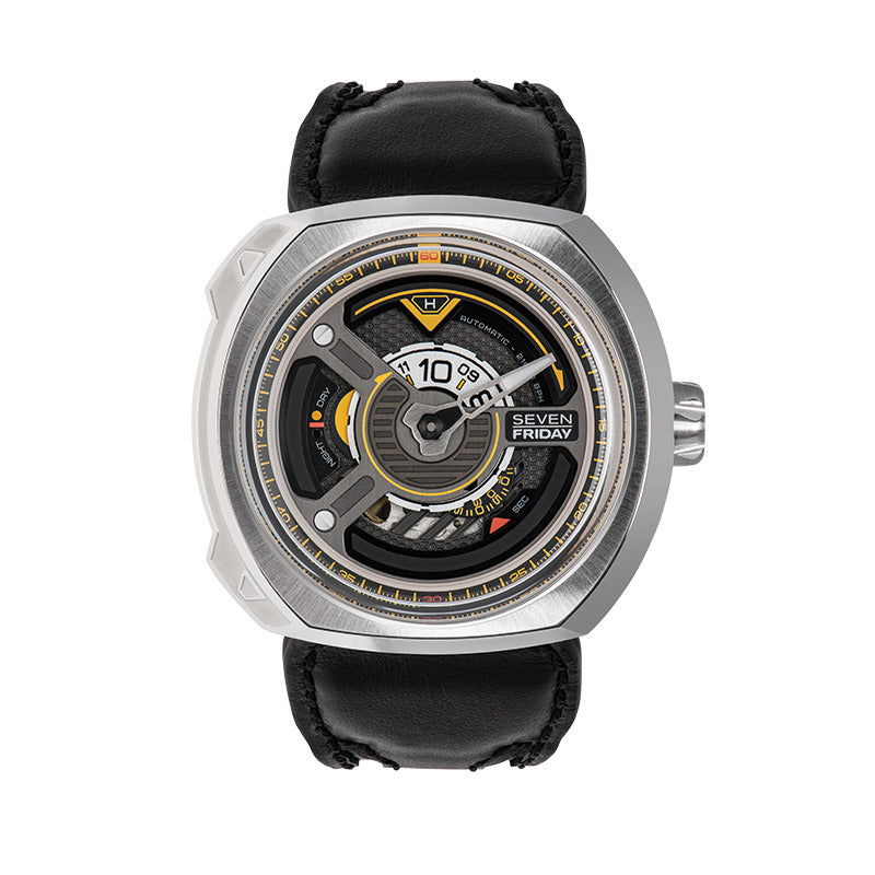 Sevenfriday Men's Automatic Movement Black Dial Watch - SF-0067