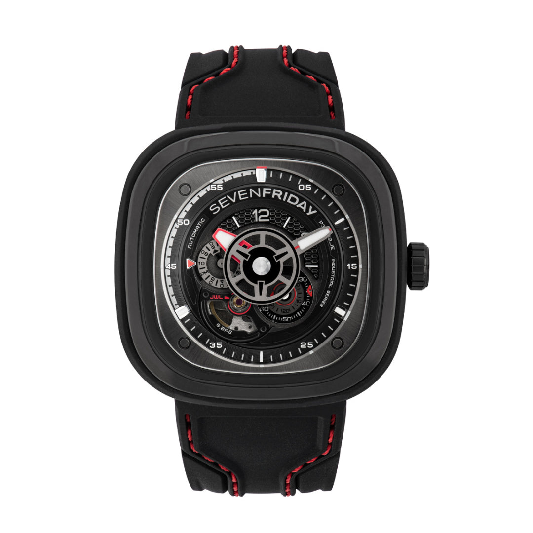 Sevenfriday Men's Automatic Movement Black Dial Watch - SF-0070