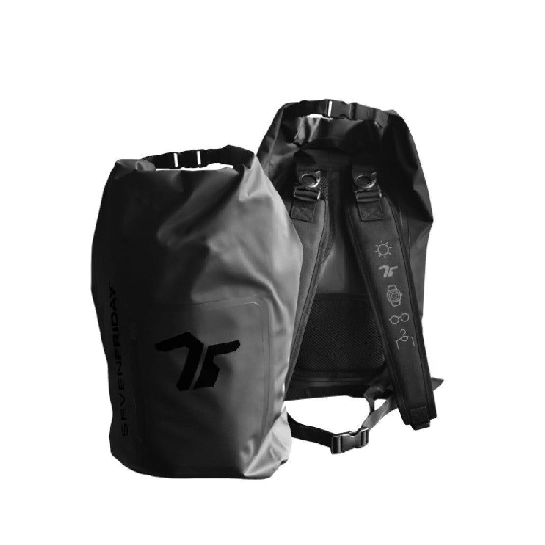 Sevenfriday Black Water Resistant Bag for Men and Women - SFBG-0001