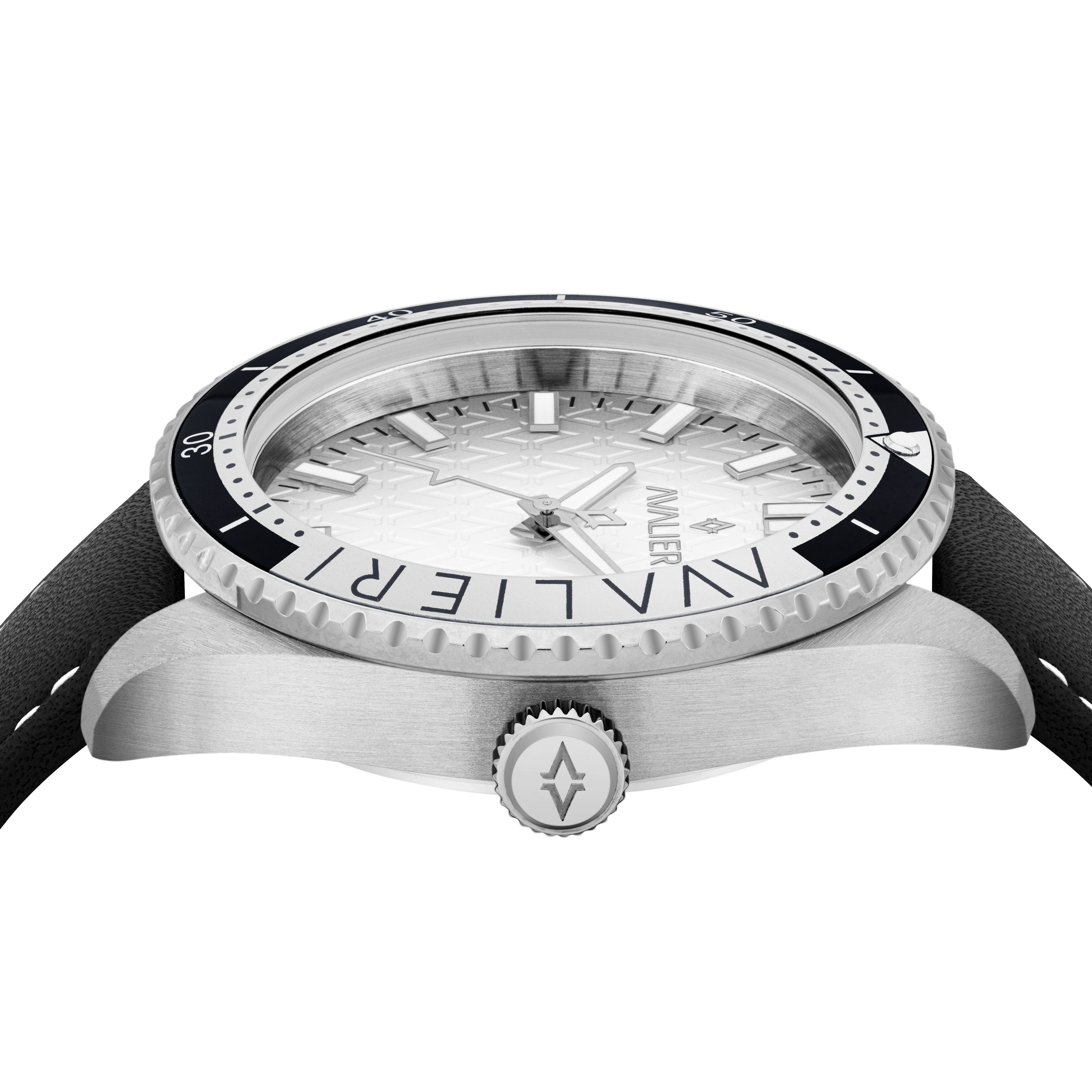 Avalieri Men's Quartz Watch Silver Dial - AV-2341B