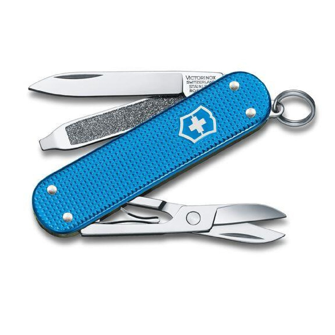 سكين جيب سويسري باللون الأزرق للرجال والنساء من فيكتورينوكس - VTKF-0074