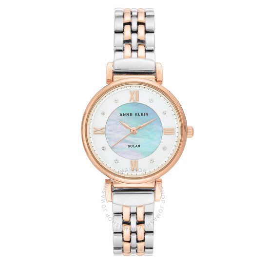 Anne Klein Women's Quartz Watch, Silver and White Dial - AK-0110