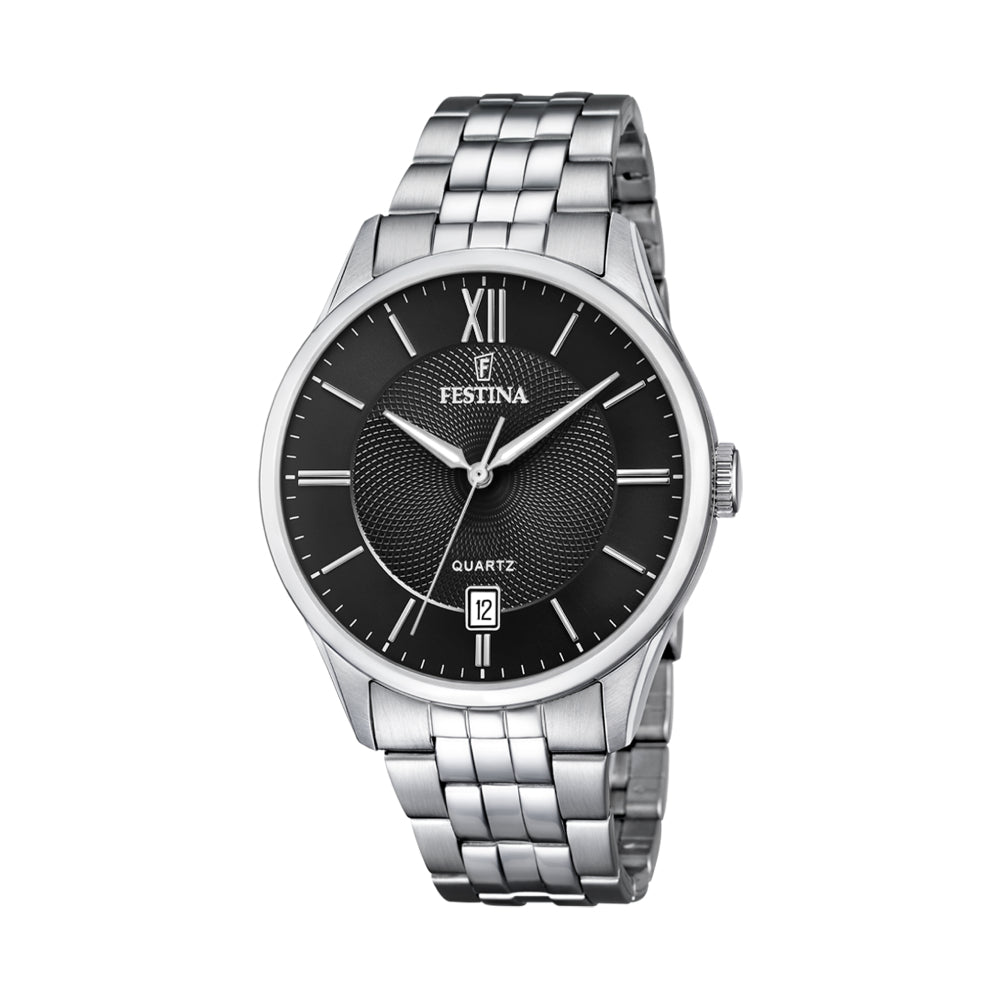 Festina Men's Black Dial Quartz Watch - F20425/3