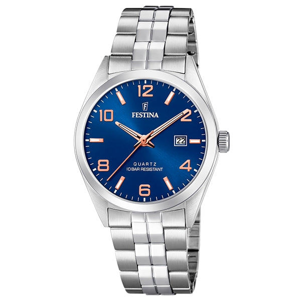 Festina Men's Quartz Blue Dial Watch - f20437/7