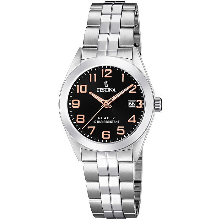 Festina Women's Quartz Black Dial Watch - f20438/3