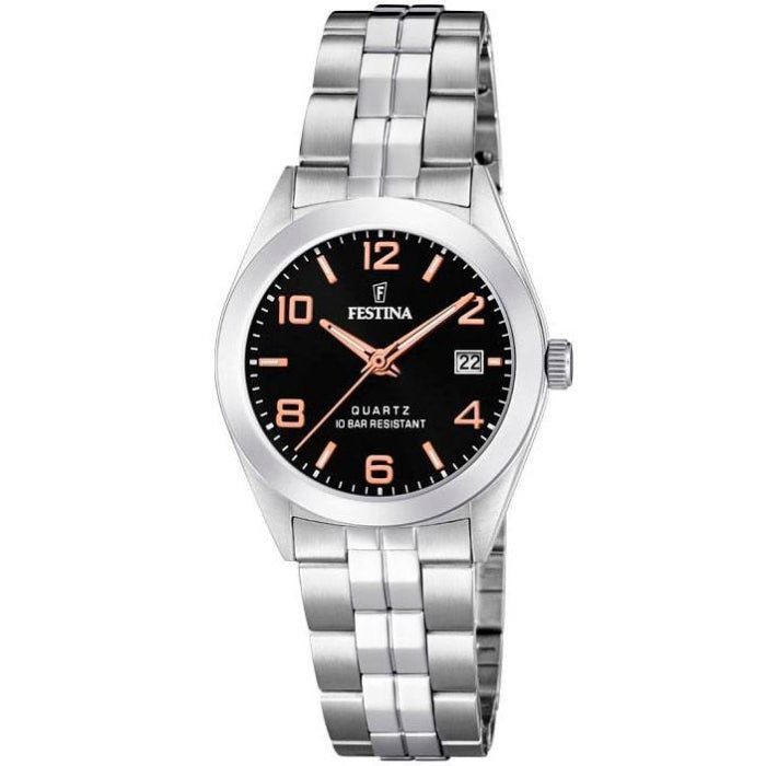Festina Women's Quartz Black Dial Watch - f20438/6