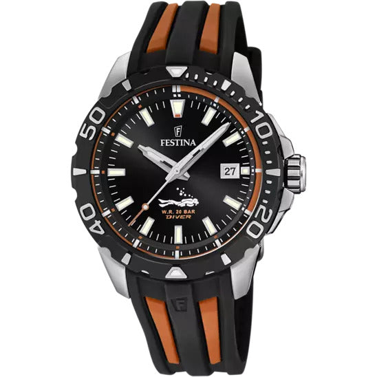 Festina Men's Quartz Black Dial Watch - f20462/3