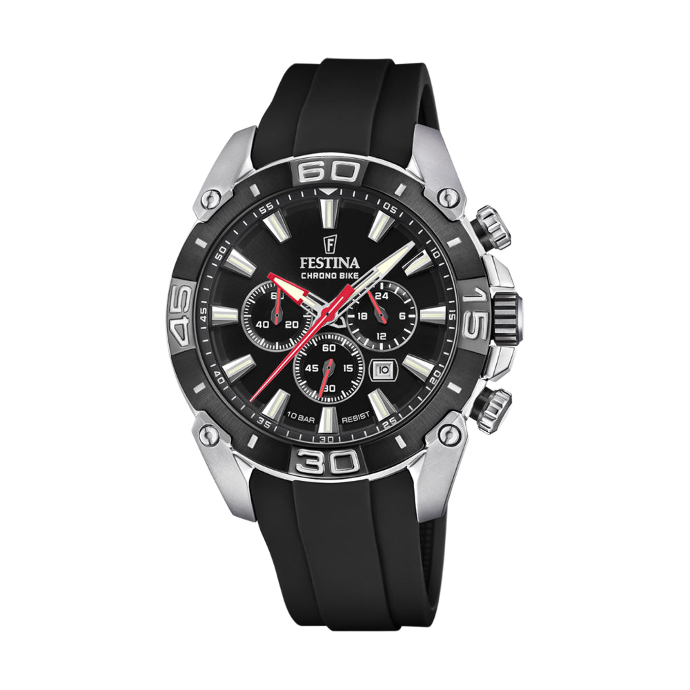 Festina Men's Quartz Black Dial Watch - F20544/1