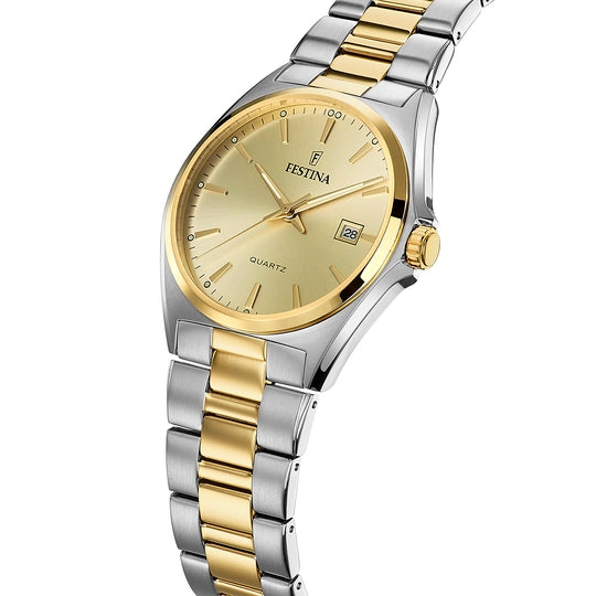 Festina Men's Quartz Watch Gold Dial - F20554/3