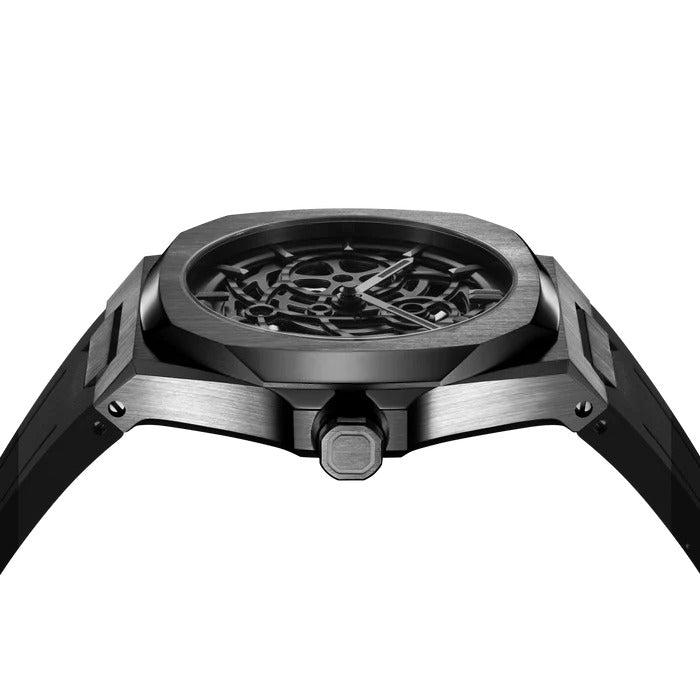 D1 Milano Men's Automatic Movement Black Dial Watch - ML-0220