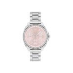 ساعة كيت كرونوغراف كوارتز وردية اللون للنساء