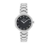 Quartz Watch with Black Sand-Texture Dial - صورة 4
