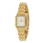 ساعة كوارتز بميناء بلون الشمبانيا