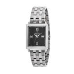 ساعة كوارتز بميناء أسود