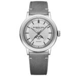 ساعة ميليسيم الرجالية الأوتوماتيكية ذات مراحل القمر مع مينا فضي