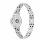 Quartz Watch with Black and Silver Dial and Sand Texture - صورة 2