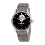 Ladies Automatic Movement Black Dial Watch - صورة 2