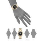 Women's Black Dial Glossy Quartz Watch - صورة 4